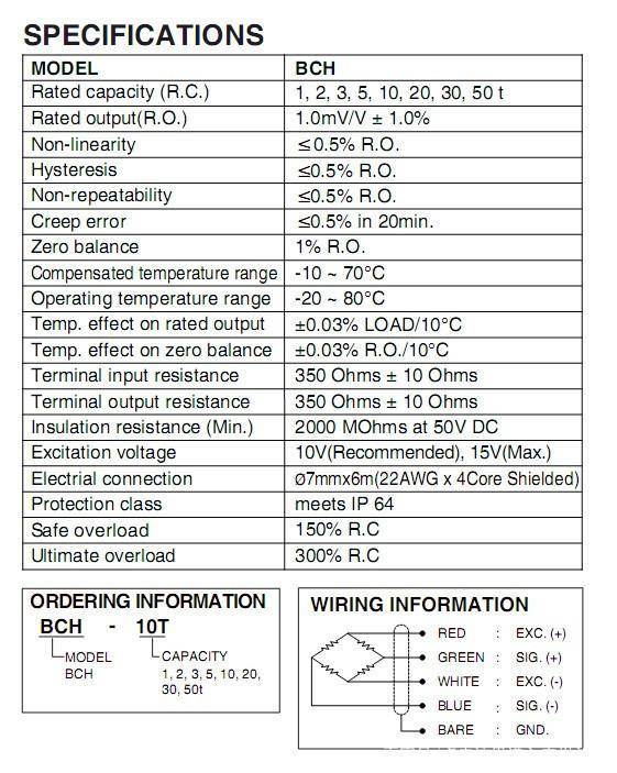 BCH-5t (称重传感器BCH系列)