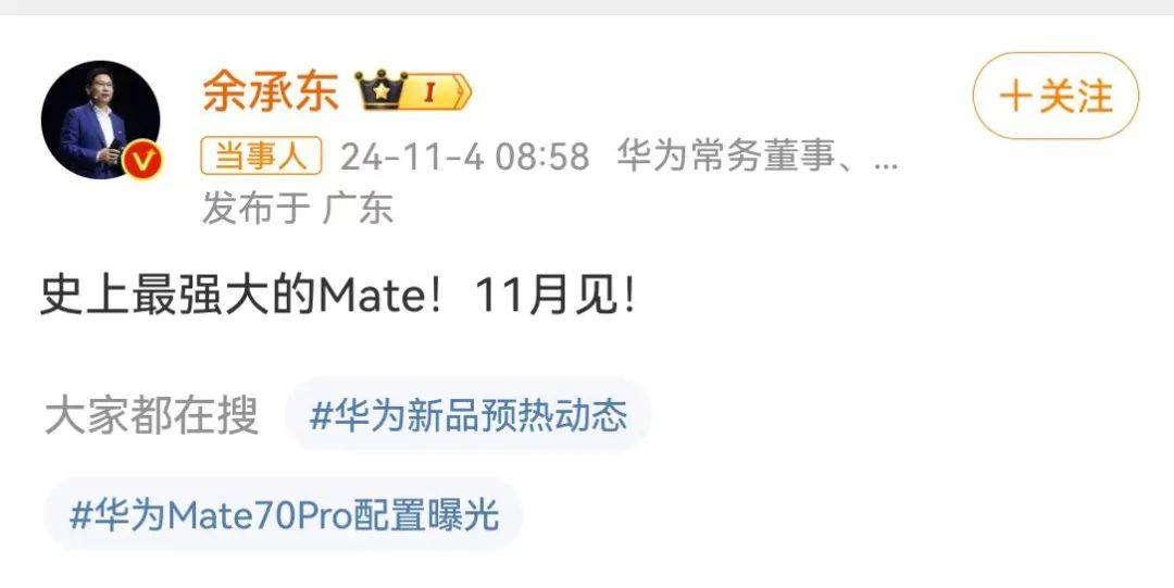 华为大消息！刚刚宣布<strong></p>
<p>瑞亚</strong>，又要见证历史！