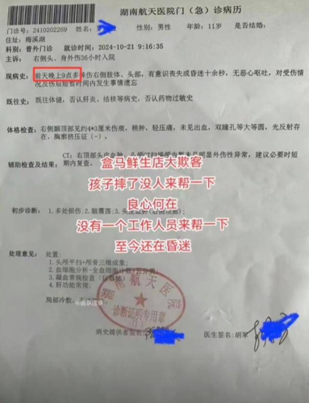 疑儿子盒马鲜生摔倒没人扶妈妈砸店<strong></p>
<p>TREX</strong>！最新回应：可走法律途径