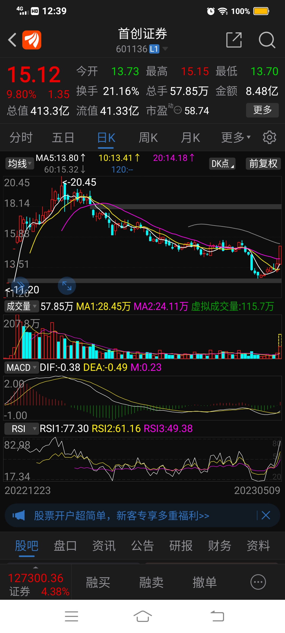 首创证券合一版(首创证券合一版如何找到日线)