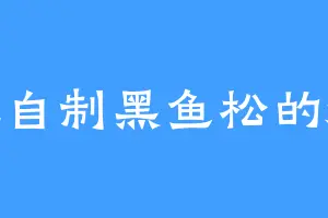 爱吃自制黑鱼松的海璐