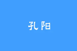 孔阳