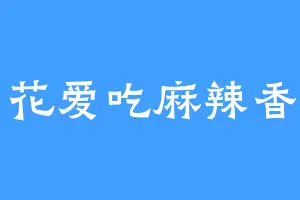 小花爱吃麻辣香锅