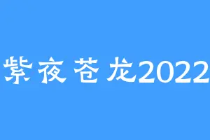 紫夜苍龙2022