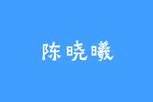 陈晓曦