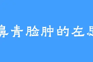 鼻青脸肿的左思