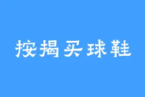 按揭买球鞋
