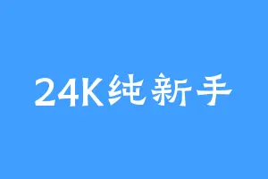 24K纯新手
