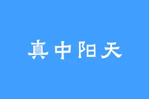 真中阳天