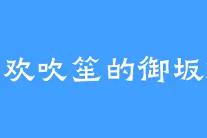 喜欢吹笙的御坂妹